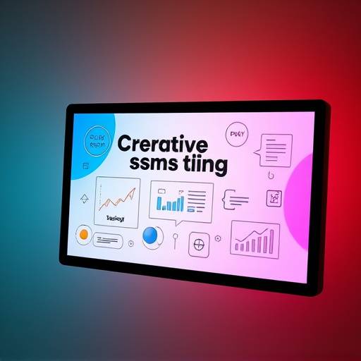 Creative designs on a screen showing design principles