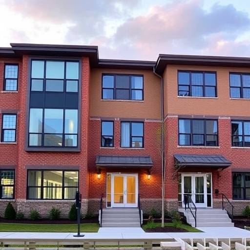 Exterior view of Apex Academy residence halls