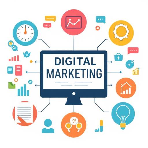 Graphic depicting digital marketing strategies