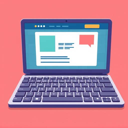 Illustration of a keyboard being used to navigate a website