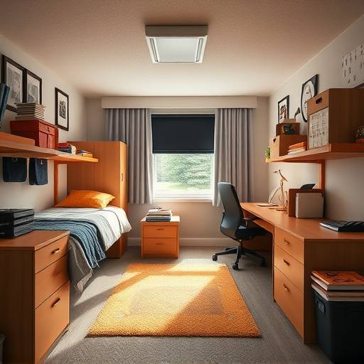 Interior of an Apex Academy dorm room